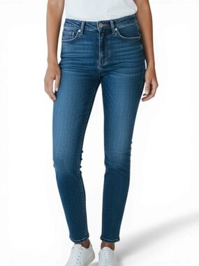 J Brand Alana Skinny Jeans Blue Mid Rise Stretch Denim Ankle Fit Size 31